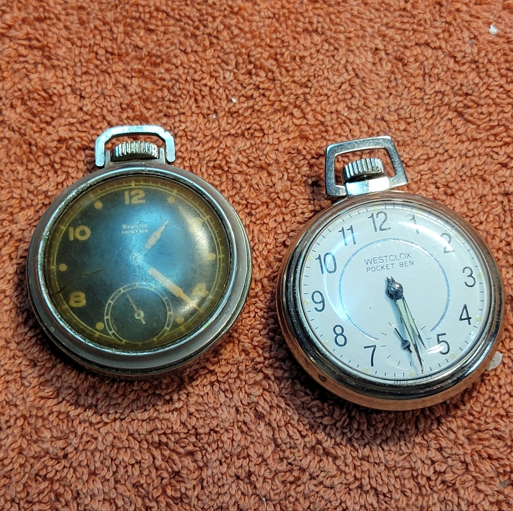 Pair of Westclox pocket Ben pocket watches